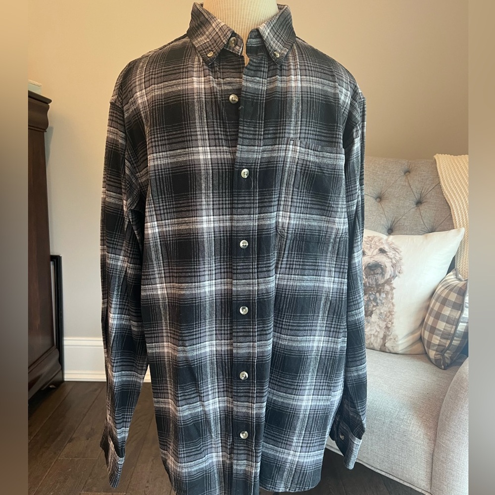 Red Head Brand Co. Men’s Black and Gray Plaid Men's Shirt